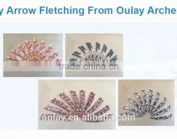 2017 Popular Fancy Arrow Vanes Fletchings For DIY Arrows --500PCS Can Custom