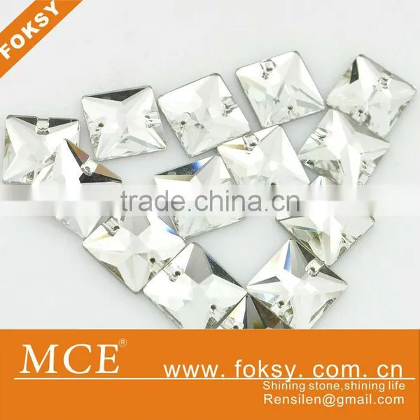 flat back rhinestone sew on beads - FOKSY