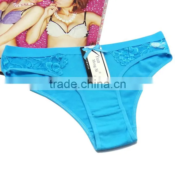 Sexy Hot Teen Girls Briefs Breathable Cotton Lady Panties Solid Colors Underwear photo-4