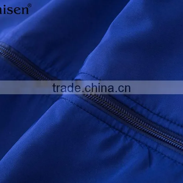 Sports Windbreaker Polyester Panel Men Jacket photo-4