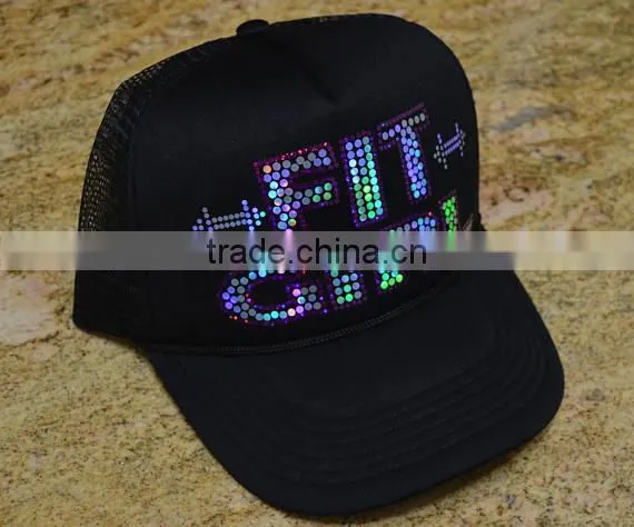 Wholesale Cheaper Custom Letter and Words Rhinestone Heat Transfer ,bling Crystal ,nailhead, Rhinestuds for Cap photo-3