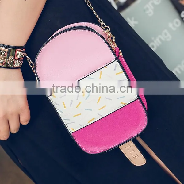 2017 Fashion Child School Bag /cute Kids Bags for Woman Purse Rose Pink Frozen Sucker photo-3