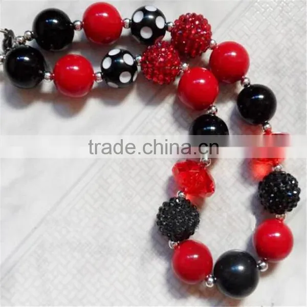 Wholesale Baby Girl's Necklace Handmade Plastic Bead Cheap Plastic Bead Necklace for Children photo-4