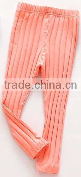 Fashion Unique Slim Design Breathable Children Knit Tight Pants/customized Seamed Kids Trousers Design for Girls photo-3