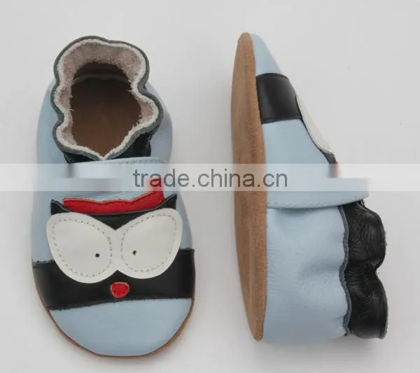 Fancy Handmade Skidproof Soft Sole Leather Baby Shoes photo-3