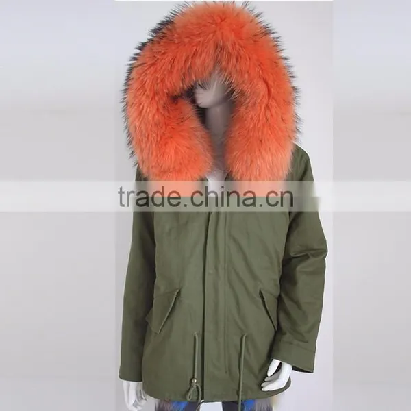 Myfur Customized Factory Winter Parka Jacket With Fur Lining and Hooded photo-2