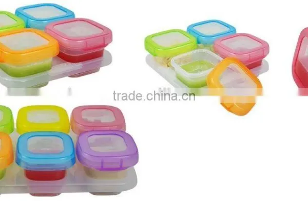 Baby Food Container Baby Blocks Freezer Storage Containers photo-2