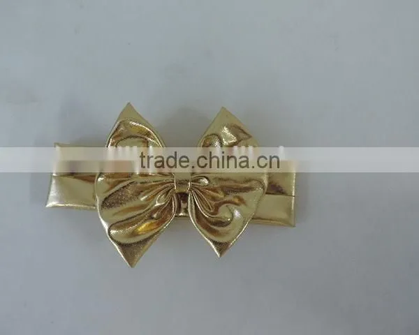 Baby Girls Shiny Headbands Golden Yellow Accessories Fashion Elastic Girls Hair Bands Hair Accessories for Girls Wholesale Bands photo-3
