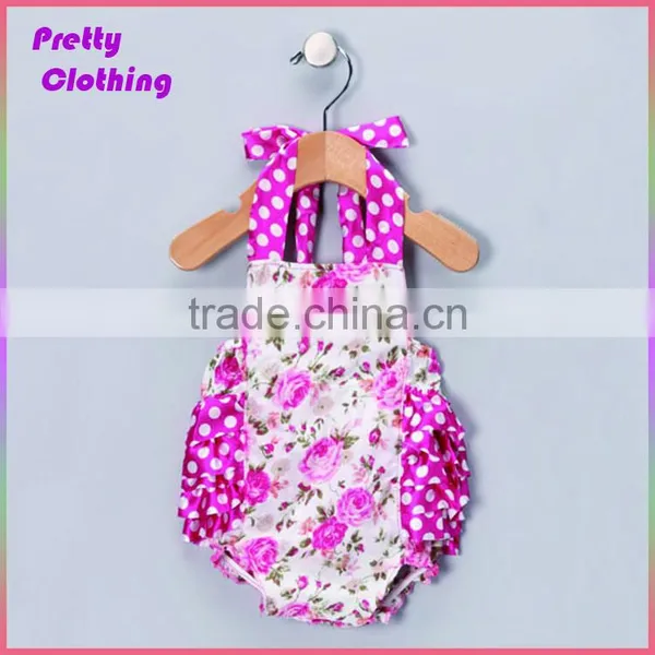 Baby Girls One-pieces Floral Romper Jumpsuit Jumper Outfit Clothes photo-5