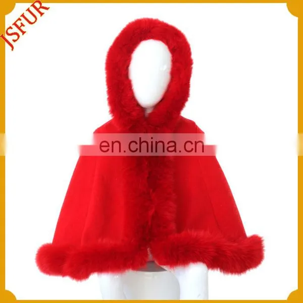 Genuine Fox Shawl For Kids Winter Fur Cape photo-2
