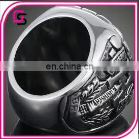 2015Hot Selling Big Ring Cheap Design National Custom Championship Ring Stainless Steel Fashion Ring photo-3