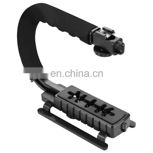 Shape Portable Handheld DV Bracket Stabilizer + Video Microphone Kit With Cold Shoe Tripod Head for All SLR Cameras photo-5