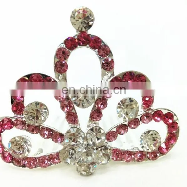 Alloy Crystal Crown Tiaras Wholesale Princess Flower Handmade Bridal Tiaras photo-3