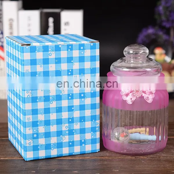 Led Light Glass Bottle With Secret Paper Note Bow Knot Colored Wishing Bottle With Charms Lucky Glass Bottle Cork photo-4