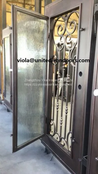 #002 Fashion Custom Wrought Iron Door photo-5