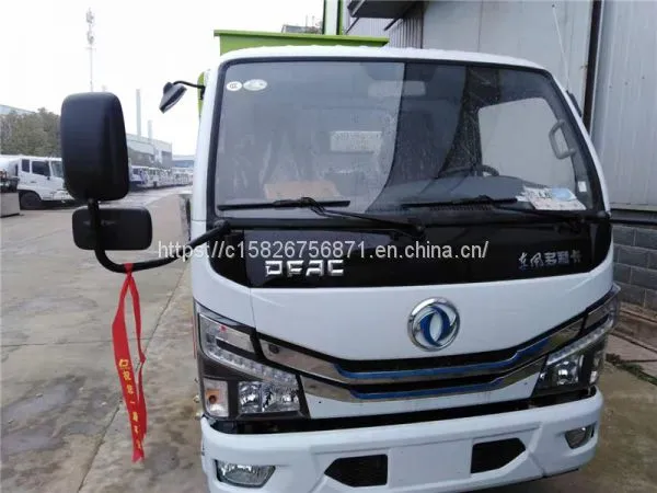 Dongfeng Small Dolly Card 5 Square Barrel Type Garbage Truck