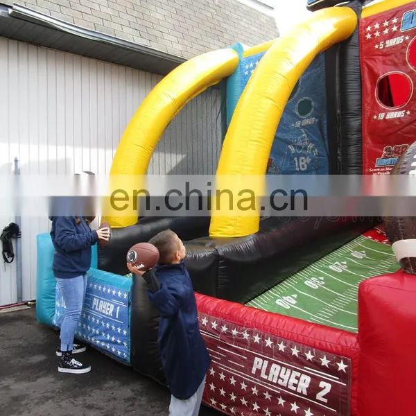 Outdoor Inflatable Fun Games Sports Quarterback Blitz Inflatable Football Toss Game photo-4