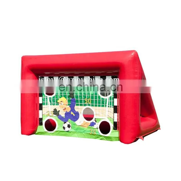 Just Fun Soccer Shootout Game Portable Inflatable Football Shooting Target Post Gate Inflatable Football Goal For Sale photo-3