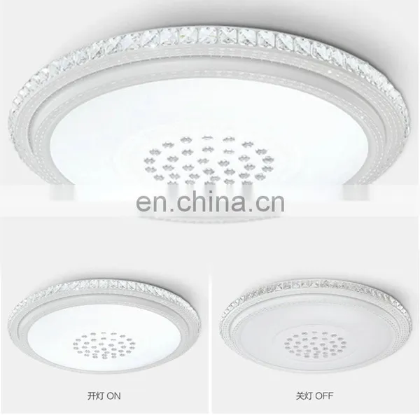 Modern Luxury Crystal Ceiling Light Dining Room 2 Colors Changed LED Ceiling Lamp photo-5