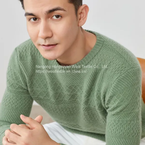 Fashion Knitted Pullover Cashmere Sweater Men Casual Sweater for Sale photo-2