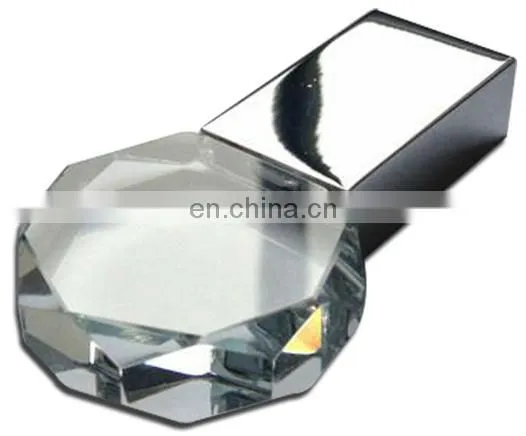 Customized Logo Promotional Advertising USB Flash Drive USB 2.0 Thumb Plastic Crystal Usb Flash Drive photo-2