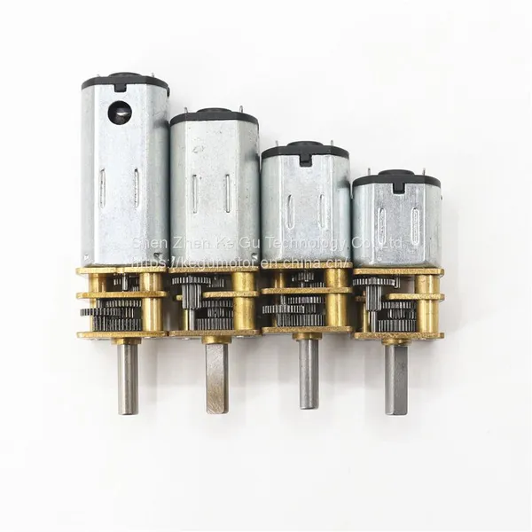 Low Speed 12mm Metal dc Electronic Gear Motor 3v 6v 12v 24v With N20 dc Motor for Door Lock photo-2