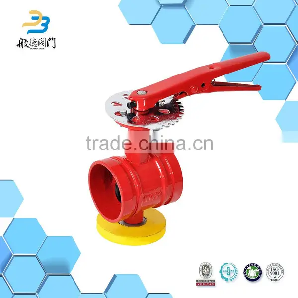 Handle Grooved Fire Control Signal Butterfly Valve photo-5
