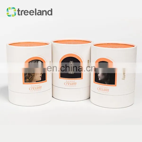 High Quality Cosmetics Packaging Customized Round Paper Tube Recyclable Box photo-5