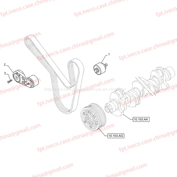 FPT IVECO CASE Cursor9 F2CFE614A*B041/F2CGE614F*V004 5802431166 IDLER504356836 photo-3