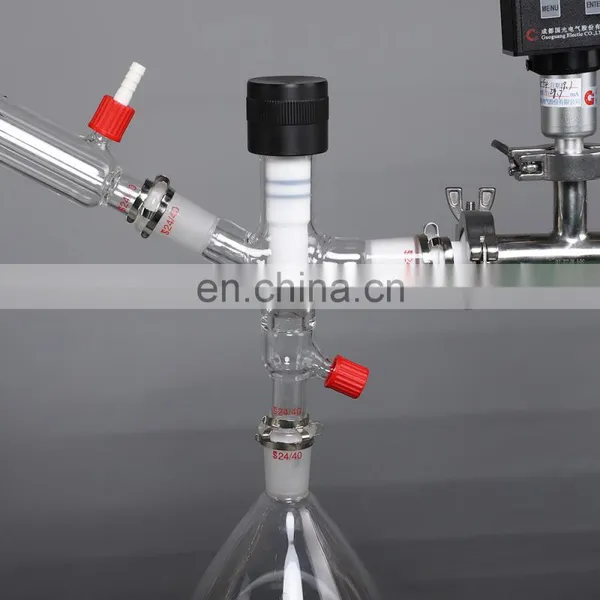 Wholesale Distillation System Equipment 5L 5 L Lab Shortpath Chemistry Turnkey Short Path Distillation Kit Set With Reflux photo-4