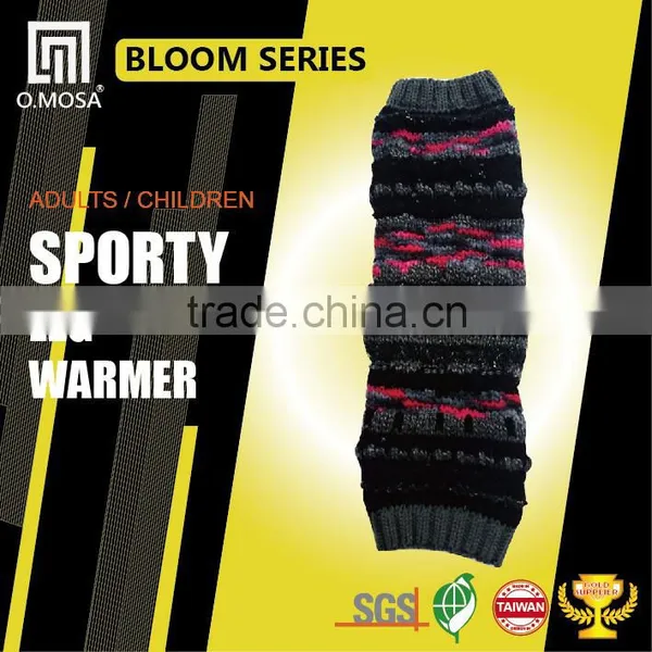 OM3260 O.MOSA 3G Wool Fancy Yarn Sport Knitted Bubble Structure Leg Warmer photo-2