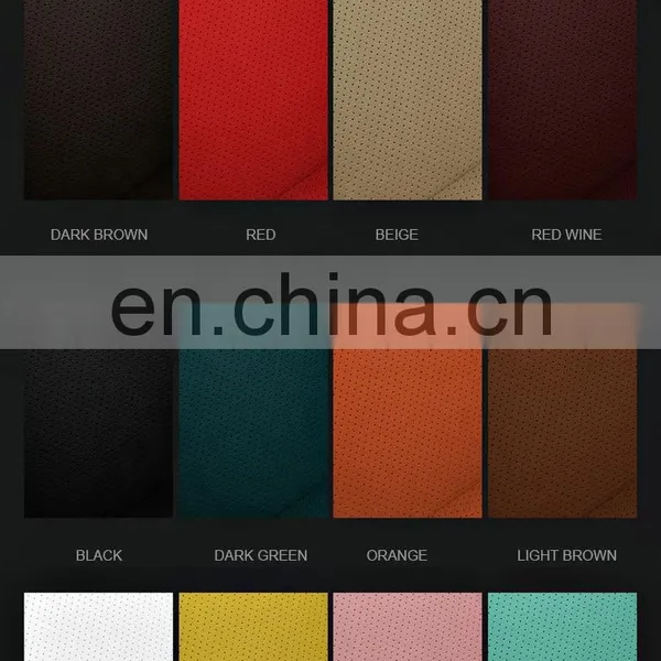 Cubierta de Asiento de Coche Custom Burgundy Standard Imitation Fiber Full Leather Luxury Car Modify Seat Cover Protector photo-4