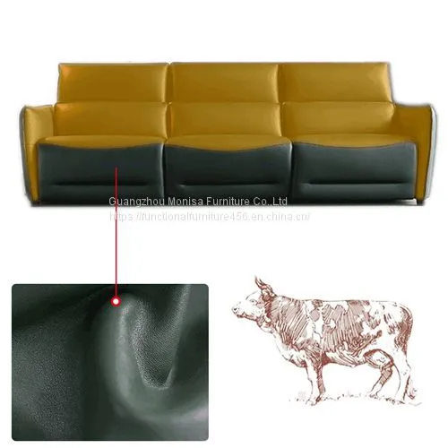 Italian Leather Sofa Italian Living Room Combination Sofa Space Capsule Electric Function Italian Light Luxury photo-4