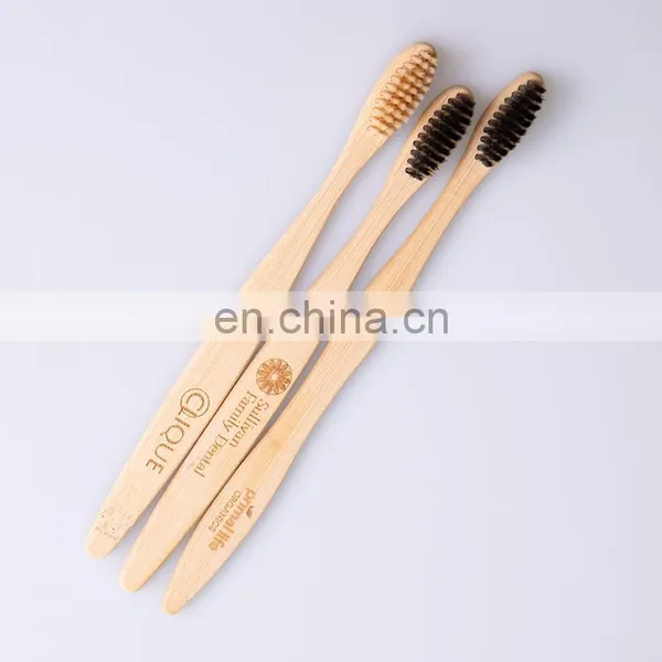 Organic Decomposable Bamboo Toothbrush Household Soft Bamboo Toothbrush photo-3