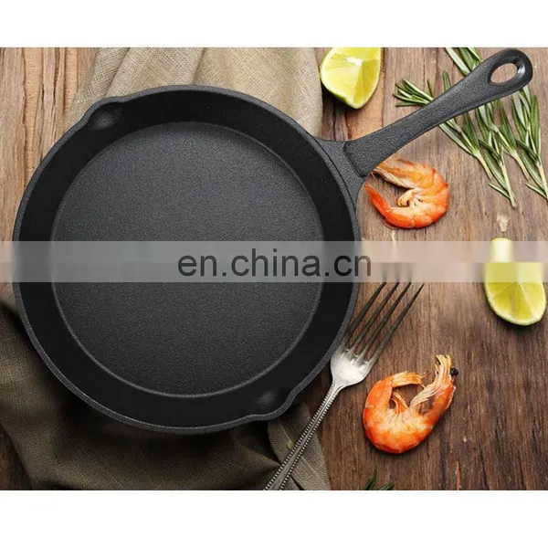 Cast Iron Pan Household Frying Uncoated Non-stick Cast Iron Steak Pancake Pan Gas Universal photo-3