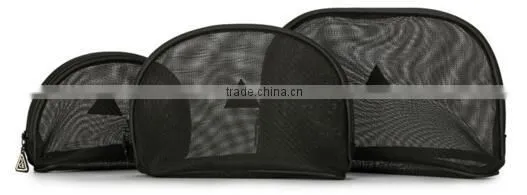 High Quality OEM Mesh Travel Toiletry Bag,men Travel Wash Bag,black Cosmetic Travel Bag photo-2
