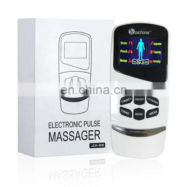 Voice Announcement Large LCD Screen TENS Electronic Digital Pulse Massager With CE ROSH Cleared