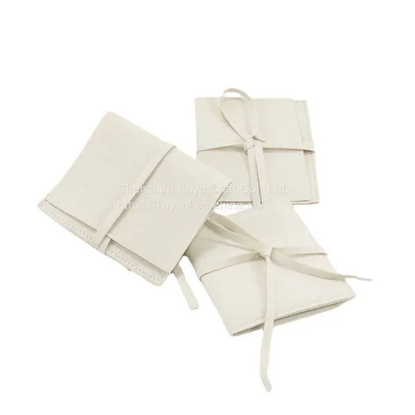 Suede Fabric Jewelry Earrings Ring Necklace Drawsrting Packaging Bags Pouch photo-2