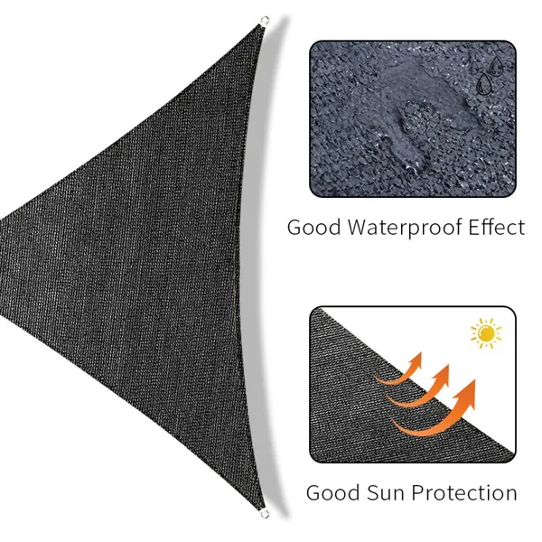 Factory Supply Discount Price Hdpe Material Shades Sail Anti UV Sun Shade Garden Plastic Net Shading photo-3