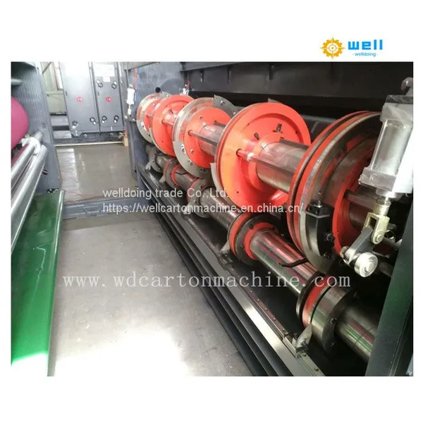 chain feeder ink flexo printer slotter die cutter machine
