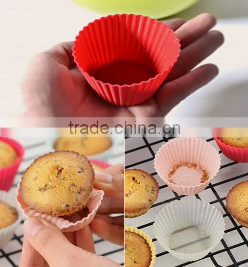 Heat Protective Mini Silicone Cake Baking Mould,Muffin Cups photo-5