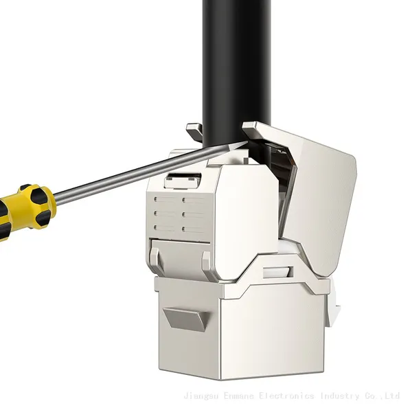 No Need Cable Tie Rj45 Modular Screened Keystone Jack
