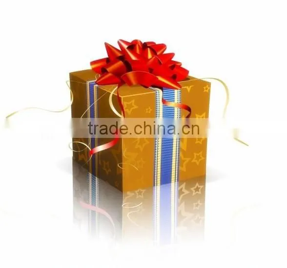 2015 Pretty Metallic Star Ribbon Bows And Easter Egg Sets With Satin Ribbon Tinsels for Gift Packing photo-4