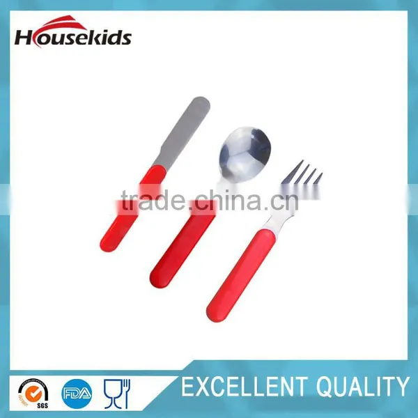 Kids Cutlery Set Child Flatware Stainless Steel Utensil Knife Fork Spoon 3-Piece photo-3