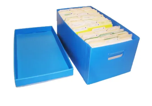 Custom Lightweight PP Hollow Sheet Document Storage and Archival Boxes