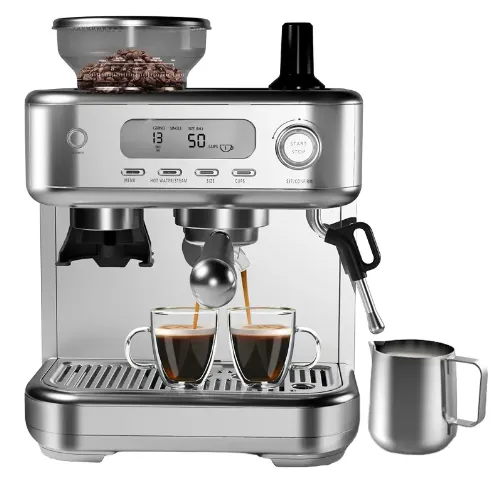 Electric Semi-Automatic Espresso Grinder Coffee Maker for Home