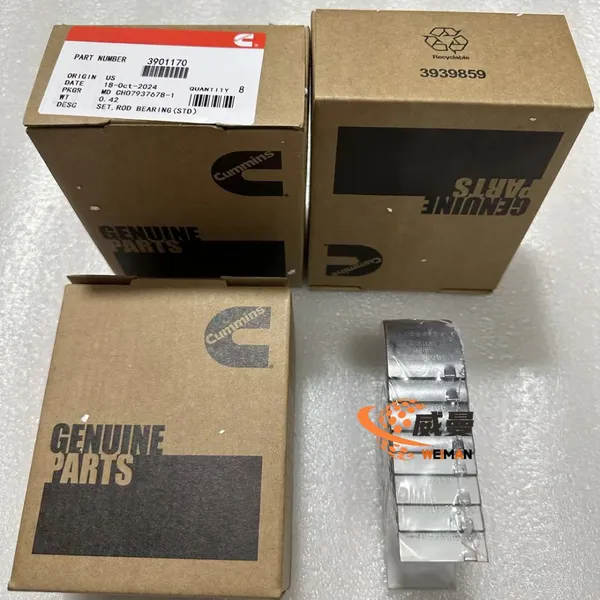 ORIGINAL CUMMINS 3901170 ROD BEARING For Cummins Engine Spare Parts.