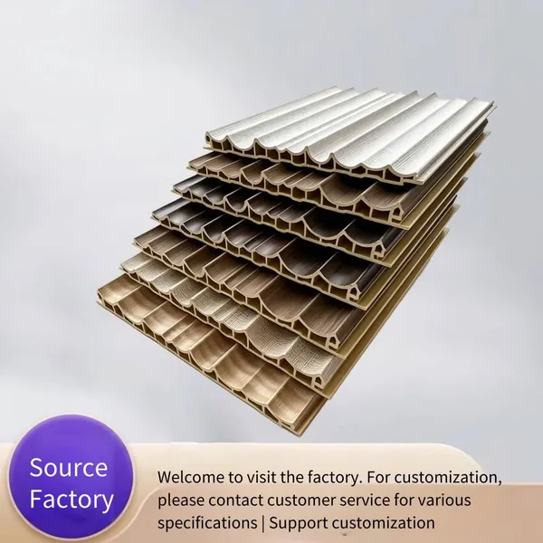 Seven-track Grille Small Great Wall Board, Bamboo-wood Fiber Ecological Wood, Hotel tv Background Wall, Invisible Door, Wall Panel