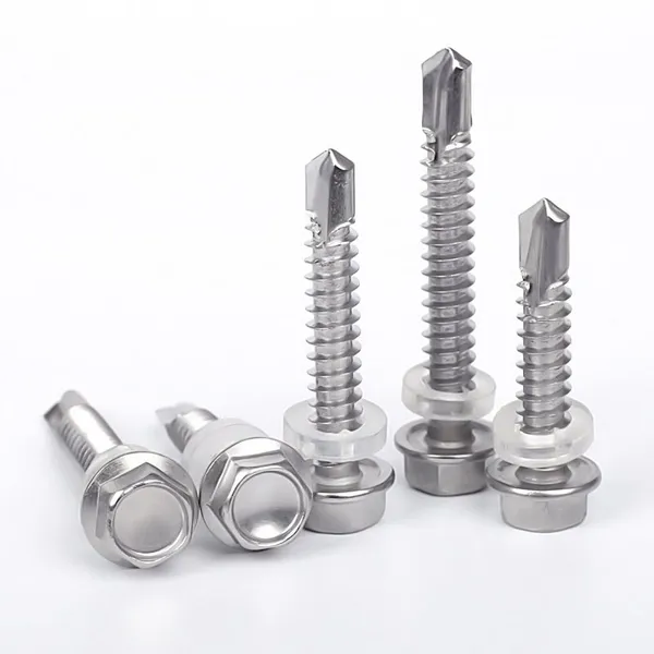 Fast Drilling Self Drilling Screws for Metal Roofing With EPDM Washer Stainless Steel 410 photo-5