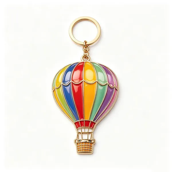 Custom Hard Enamel Lotus Flower Metal Keychain Gold Plated Zinc Alloy Tourist Souvenir Key Ring photo-2